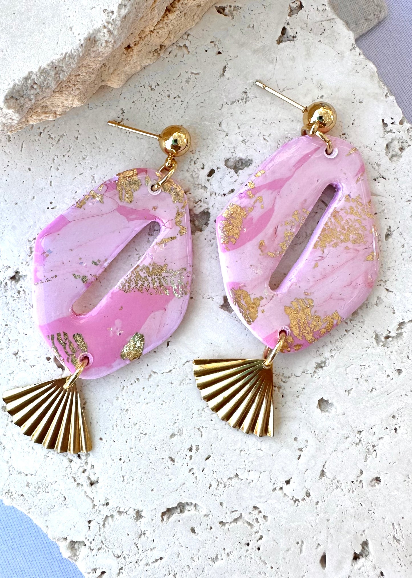 Champagne Baby Earrings - Pink