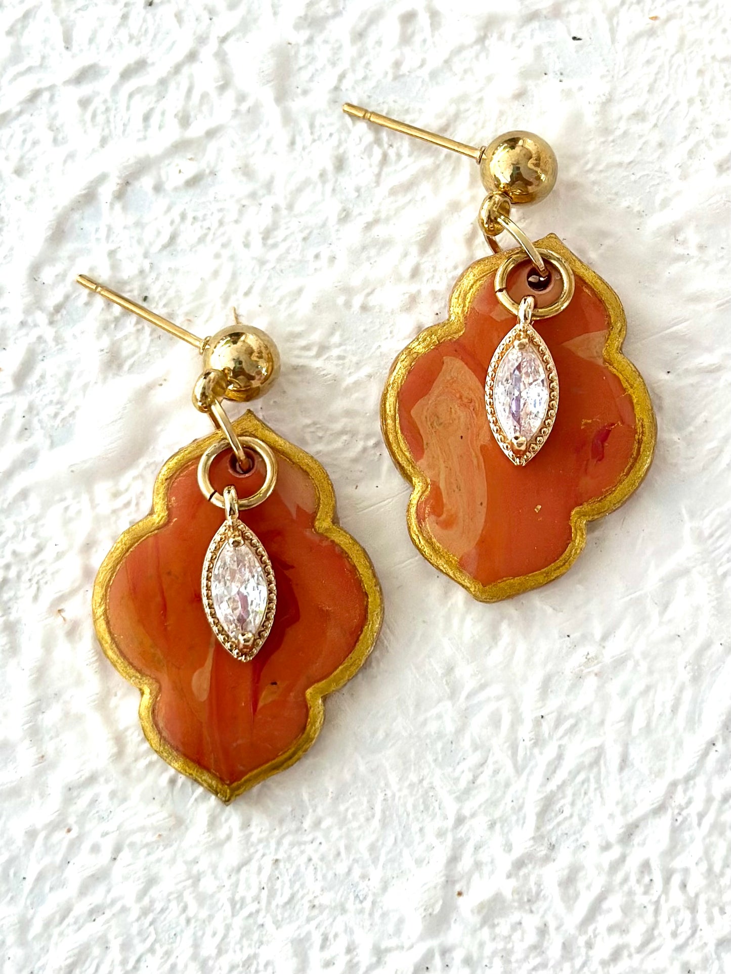 Sirocco Earrings - Orange