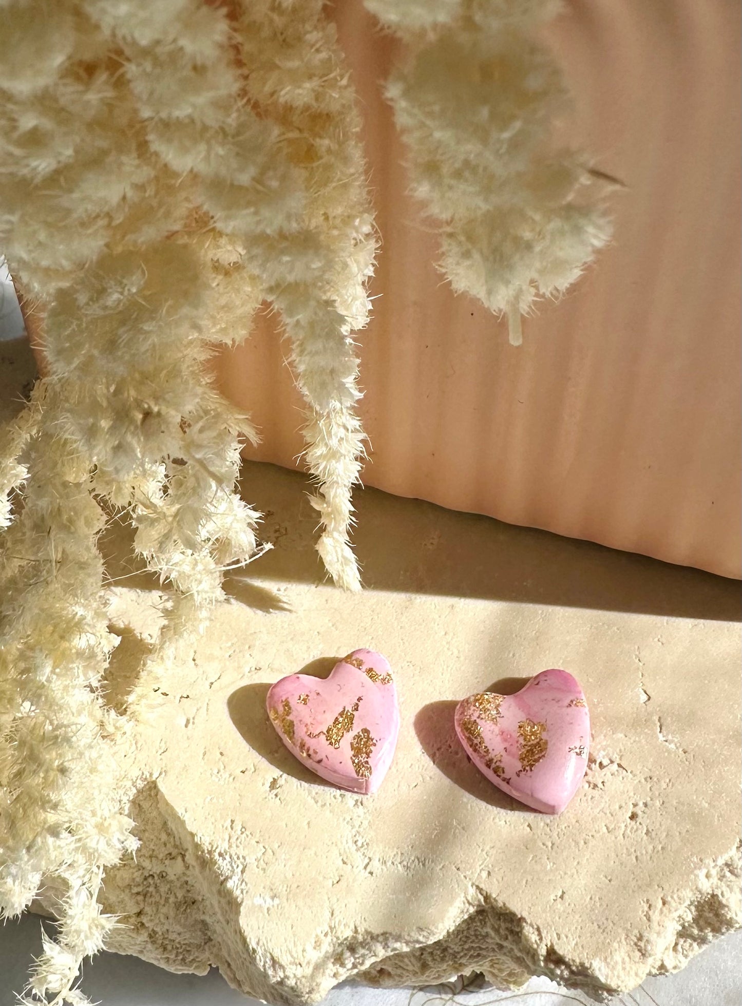 Sweetheart Studs - Pink