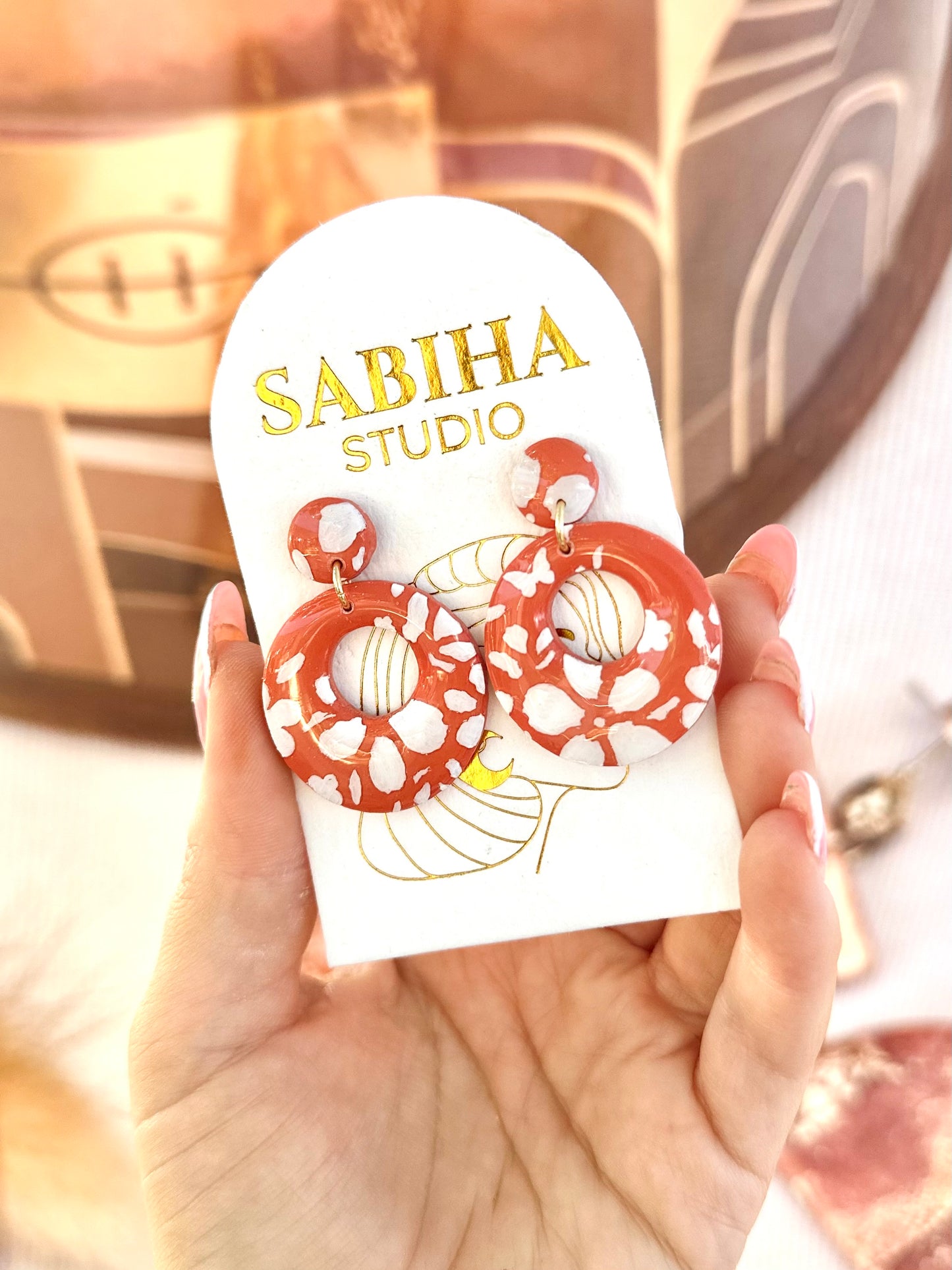 Aloha Earrings - Orange