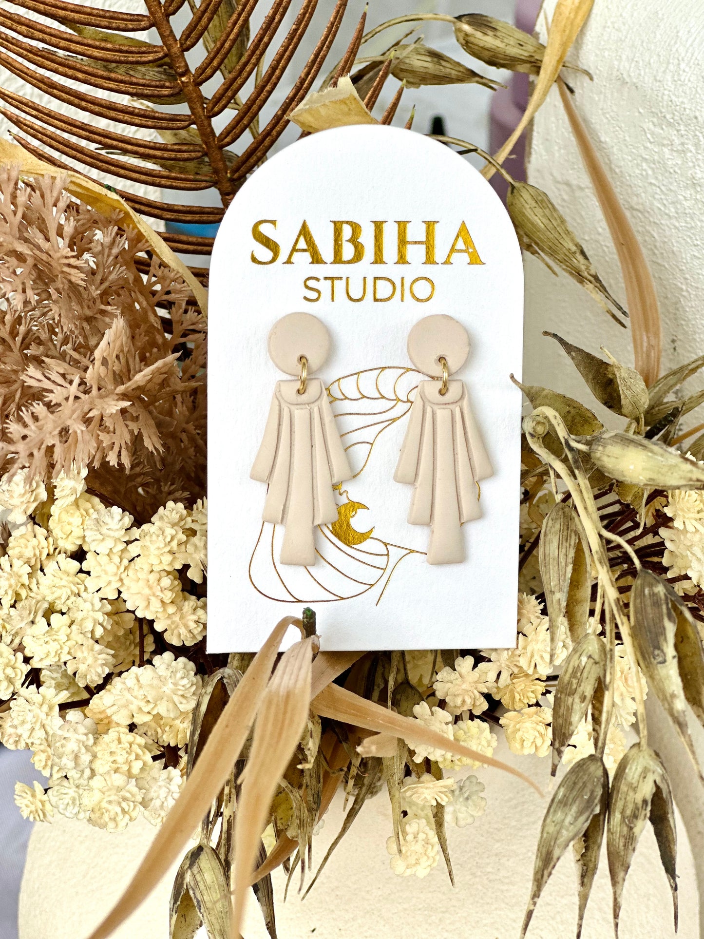 Yzma Earrings - Ecru