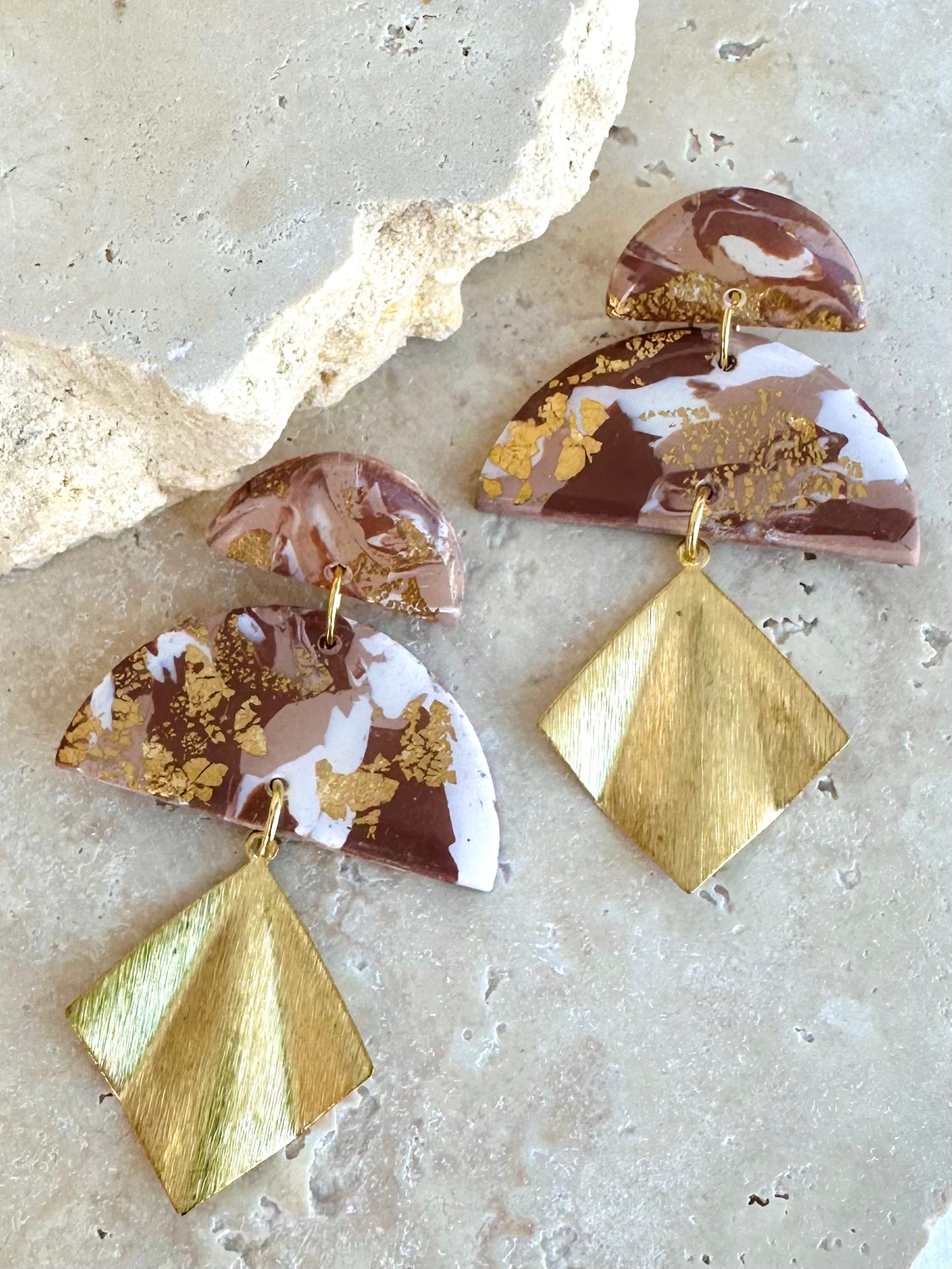 Midnight City Earrings - Tan