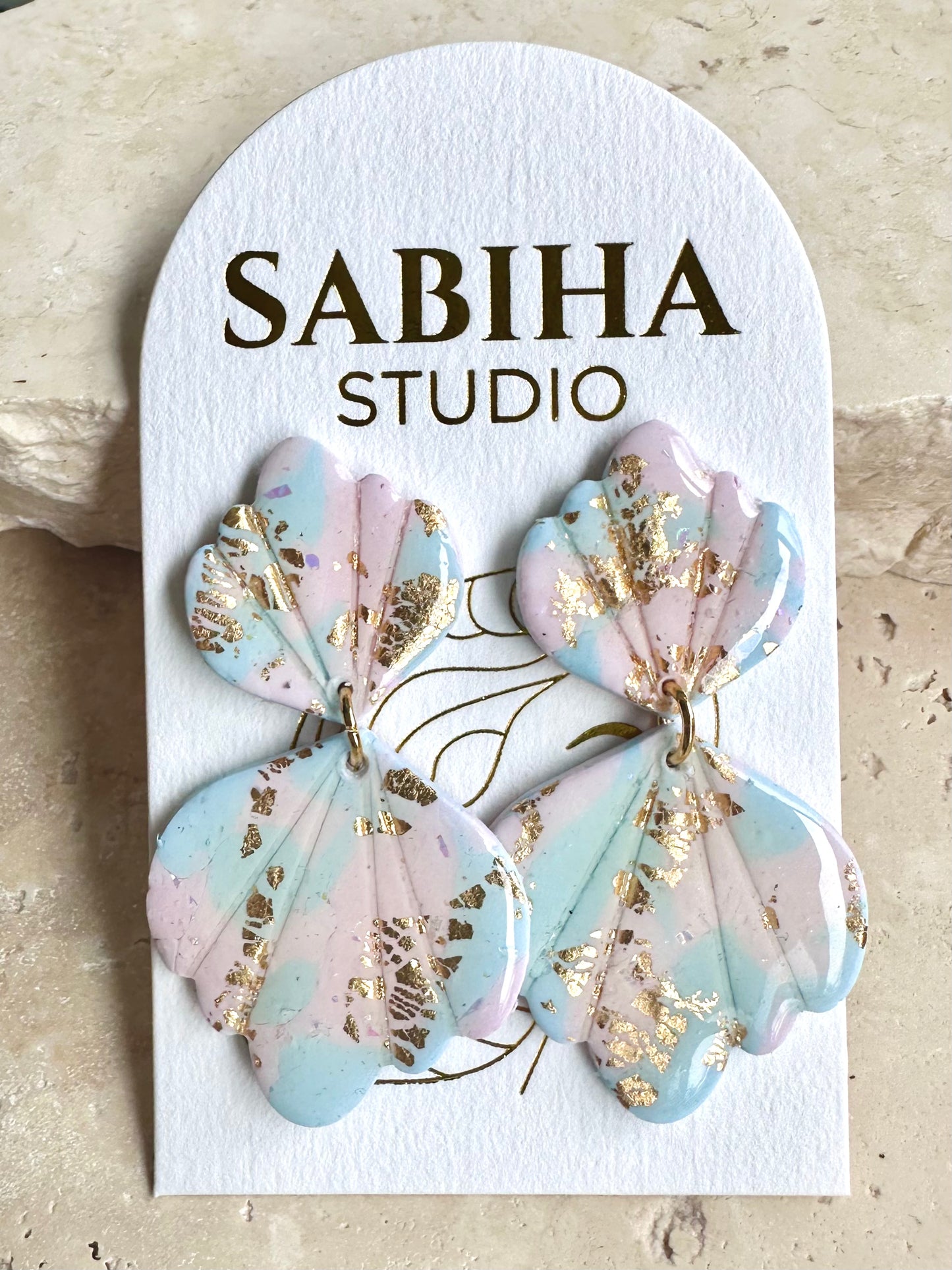 Oceana Earrings - Pink/Blue