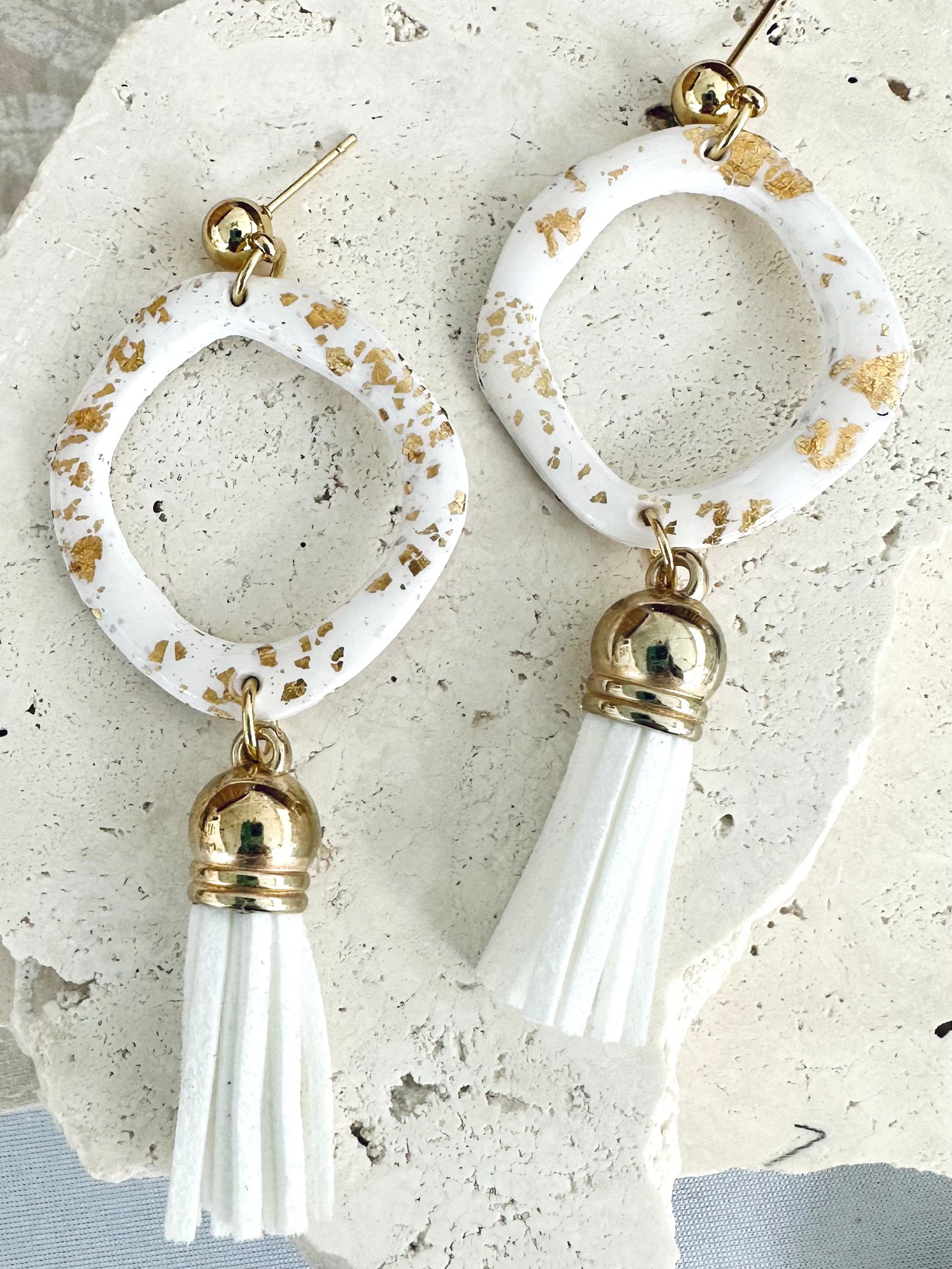 Opulence Earrings - White