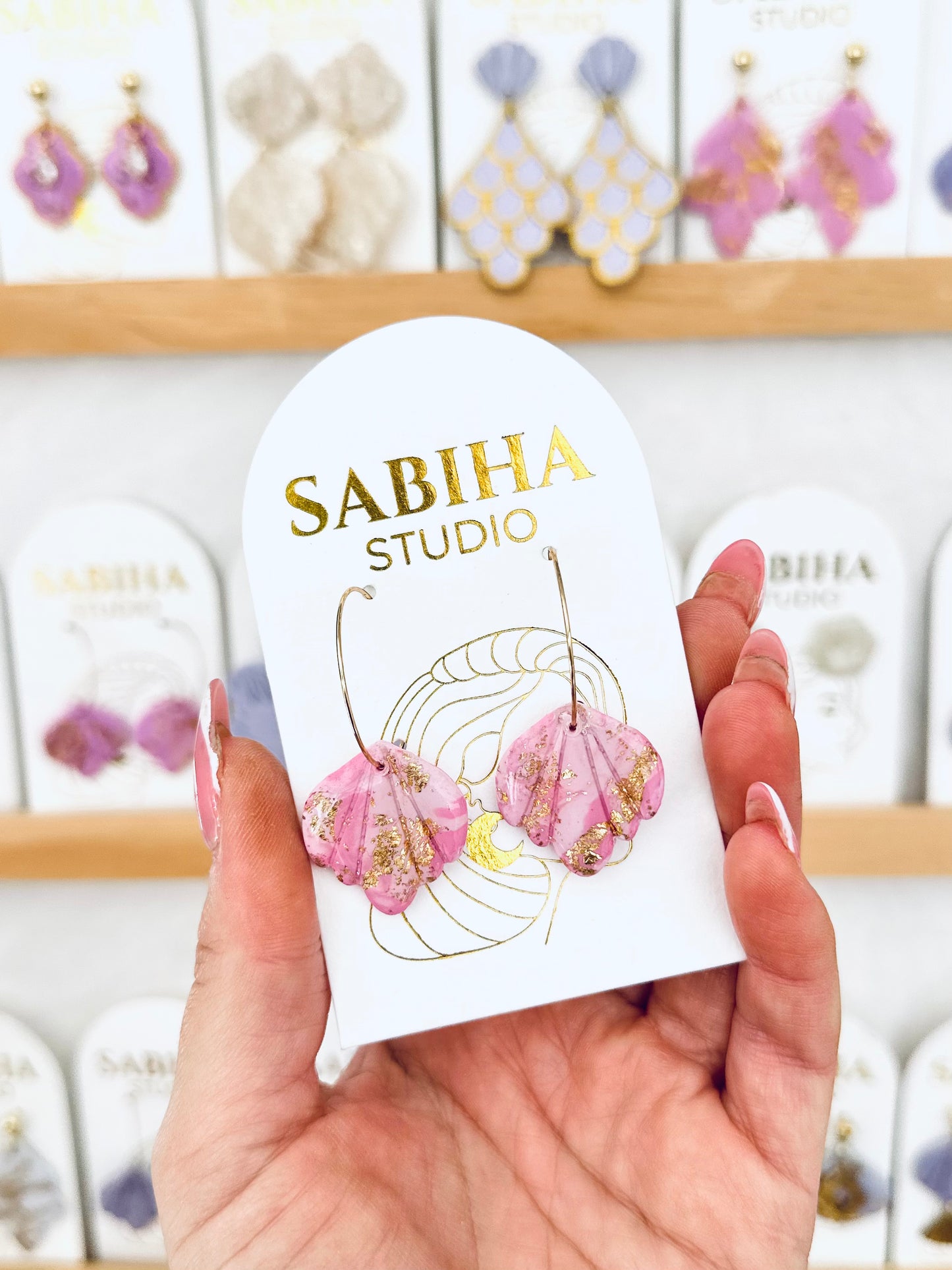 Island Time Hoops - Pink