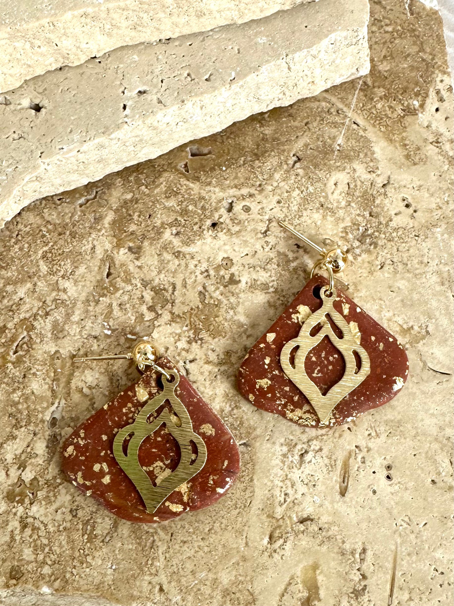 Morocco Earrings - Brown