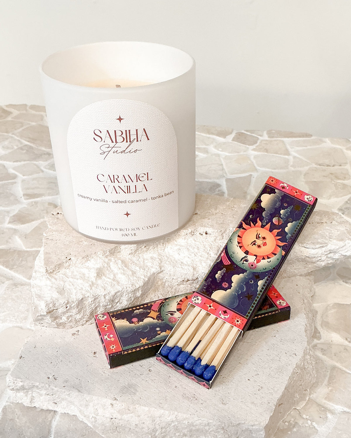 Celestial Sun & Moon | Decorative Matchbox