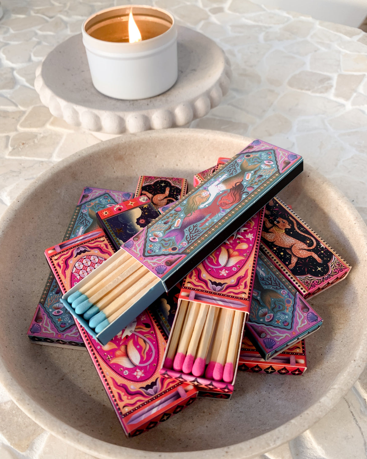 Celestial Sun & Moon | Decorative Matchbox