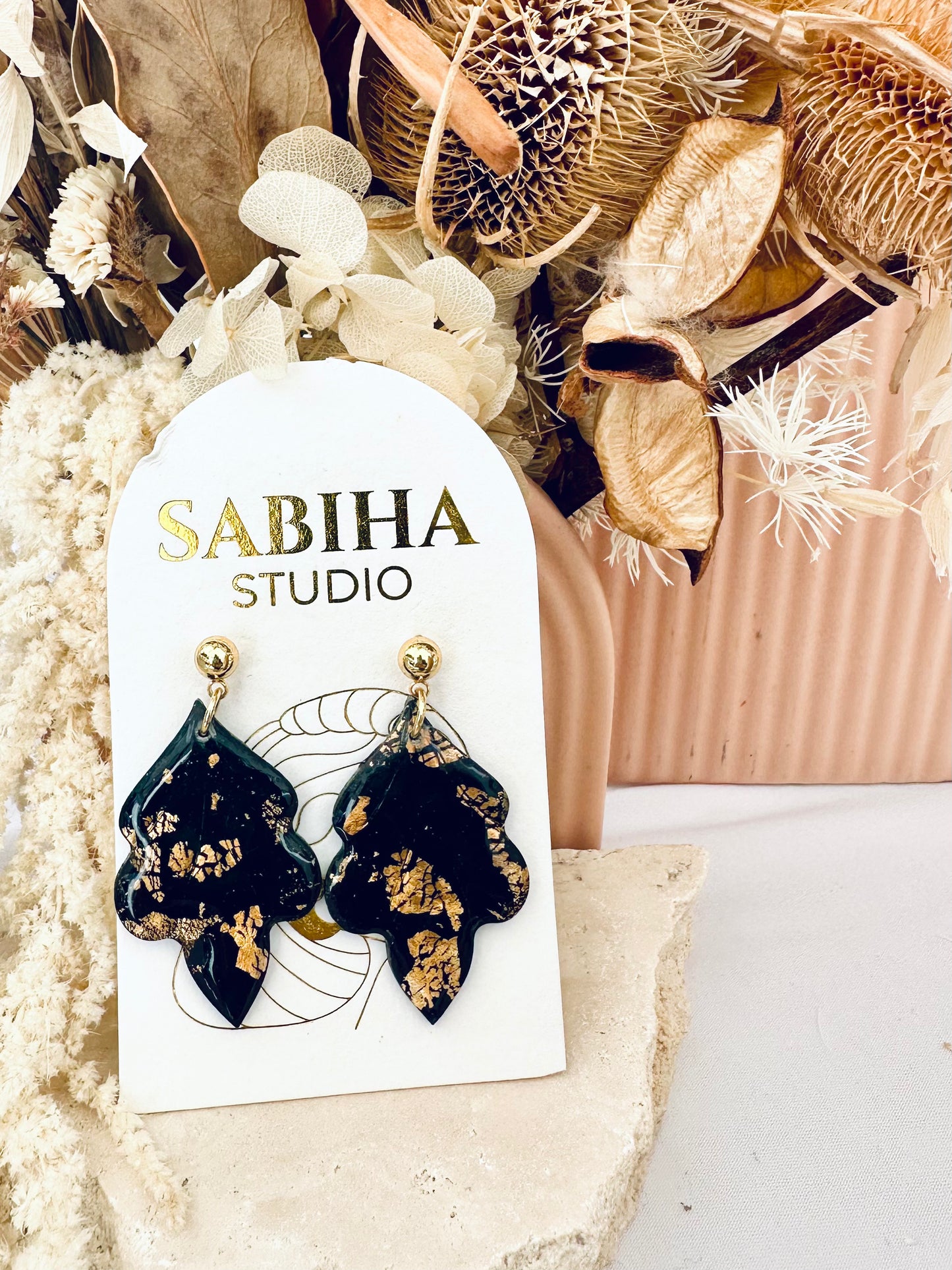 Elise Earrings - Black