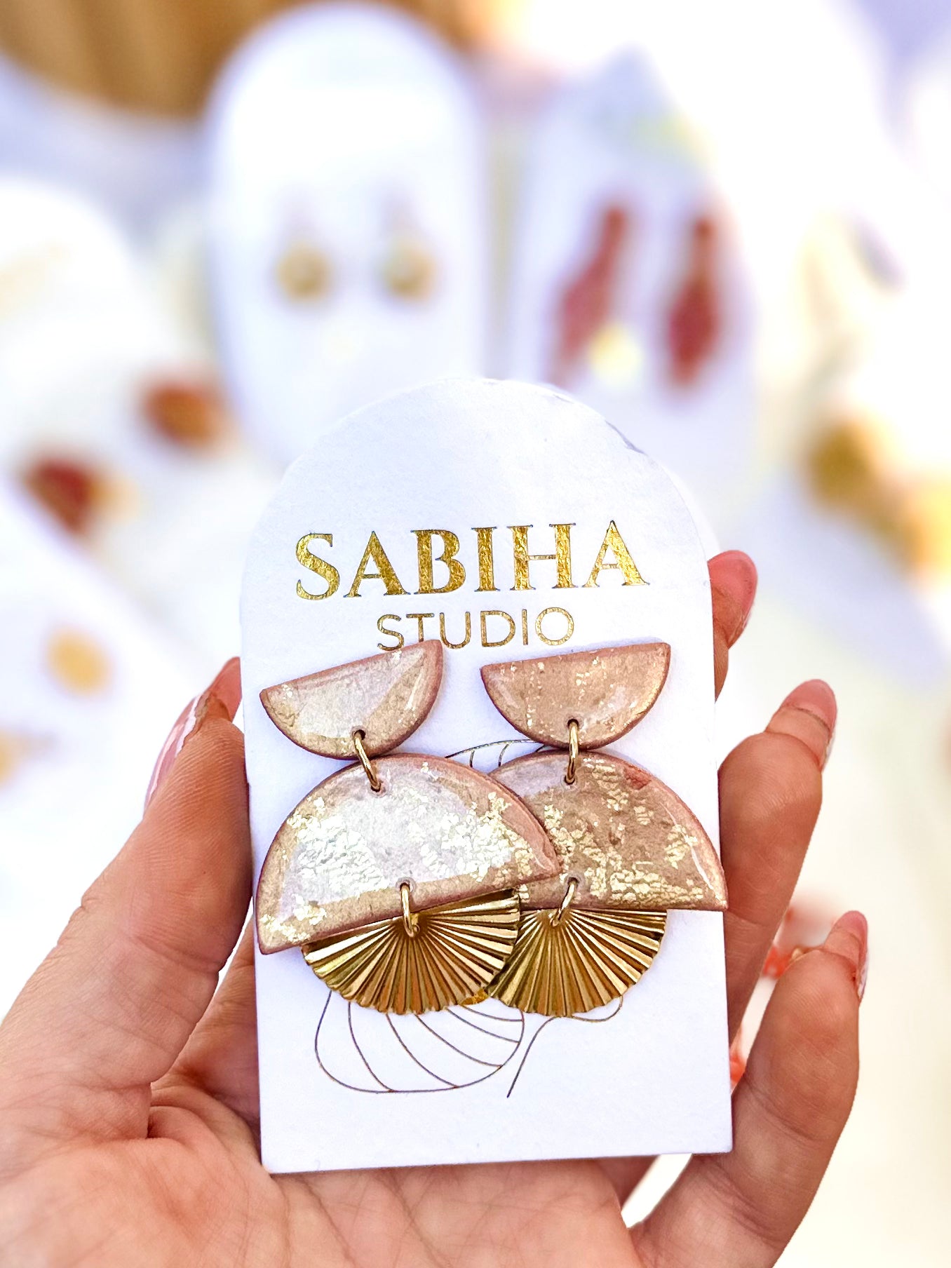 Gilded Girl Earrings - Rose Gold