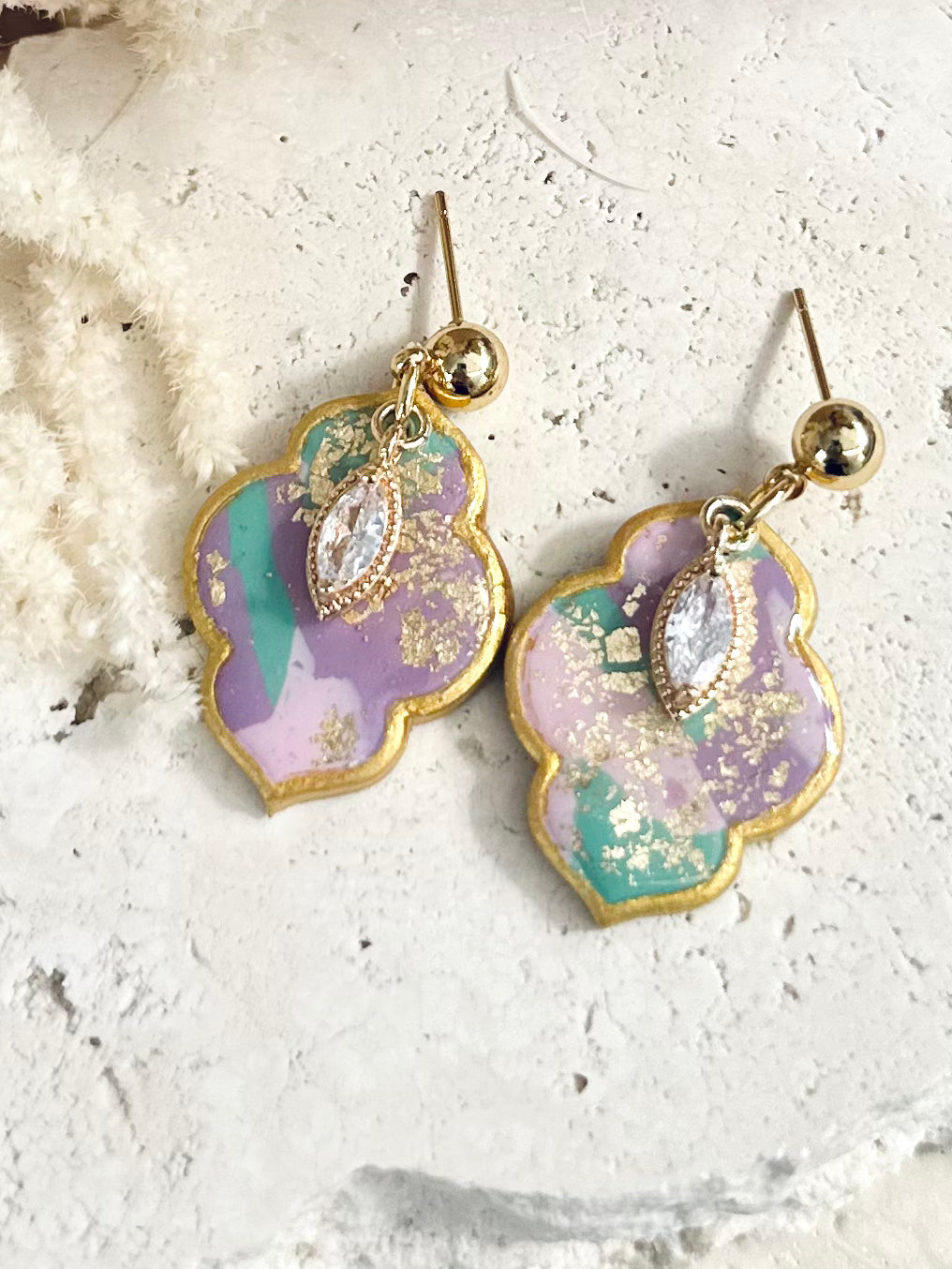 Sirocco Earrings - Pink/Teal