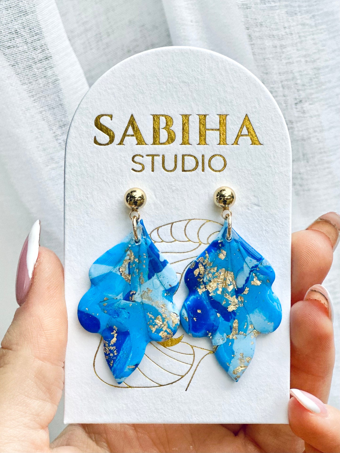 Elise Earrings - Blue