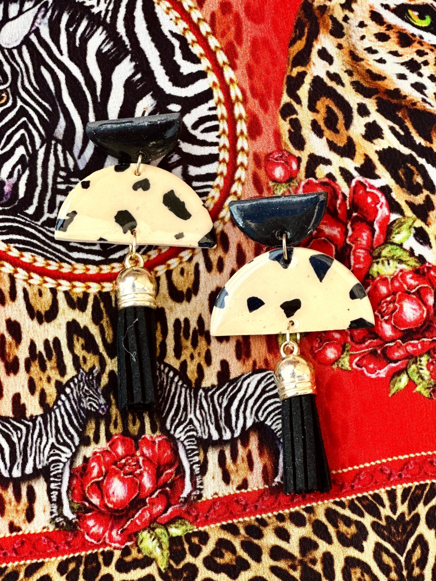 Cleopatra Earrings - Leopard