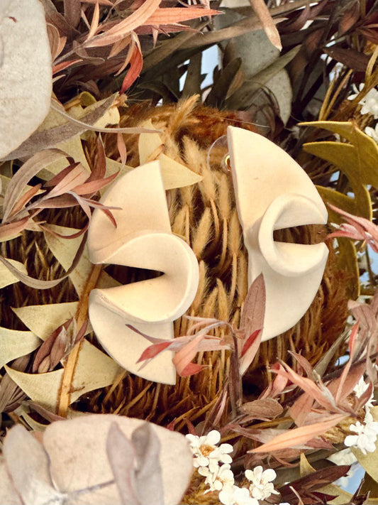 After Party Earrings - Ecru