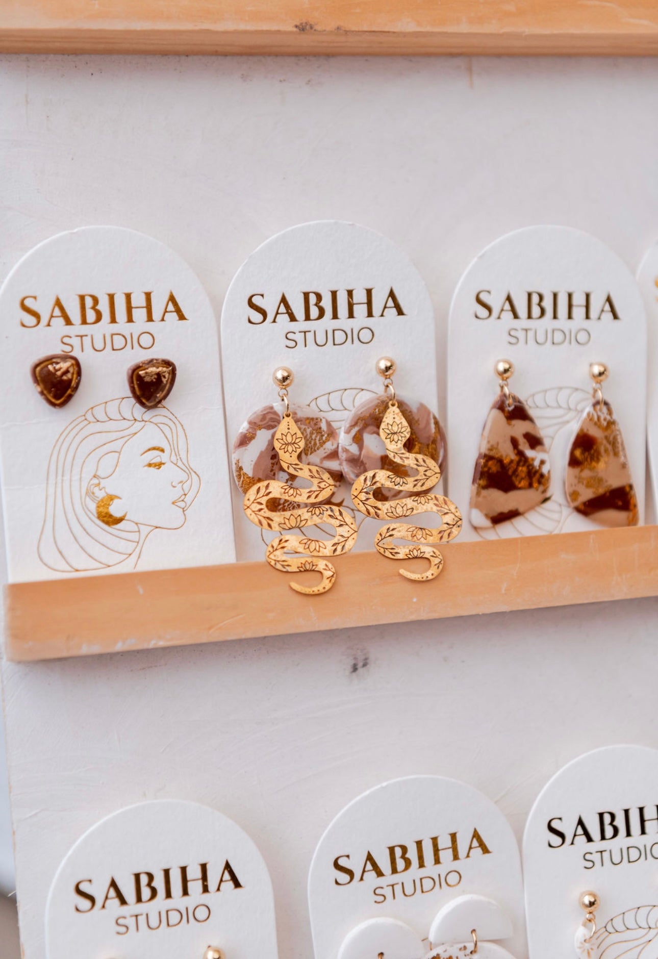 Hot and Unbothered Earrings - Tan