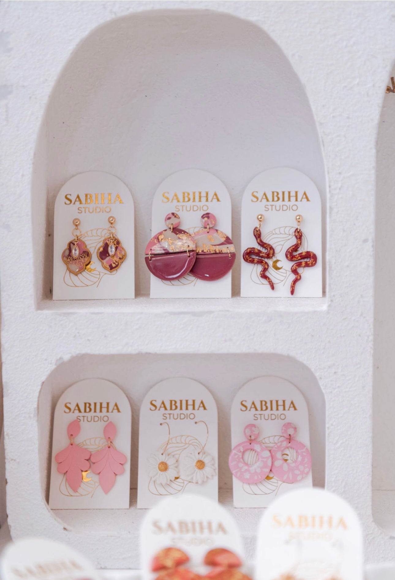 Scarlet Earrings - Pink/Plum