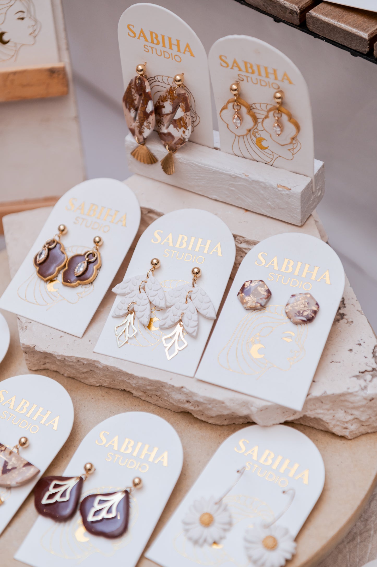 Sirocco Earrings - Brown