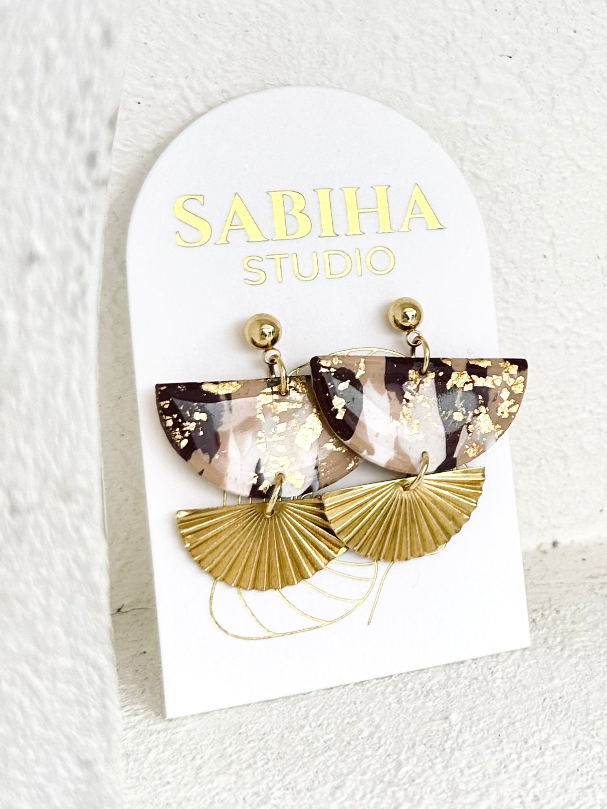 Empress Earrings - Brown