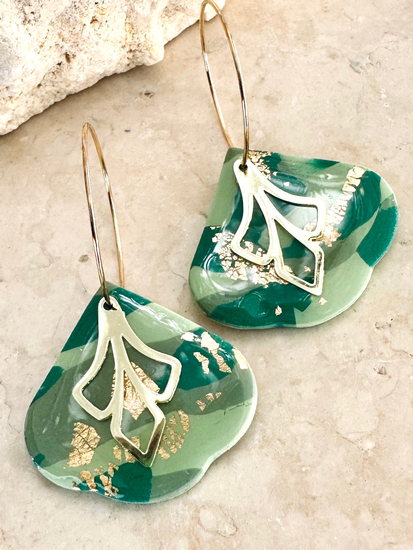 Marrakech Hoops - Olive Green