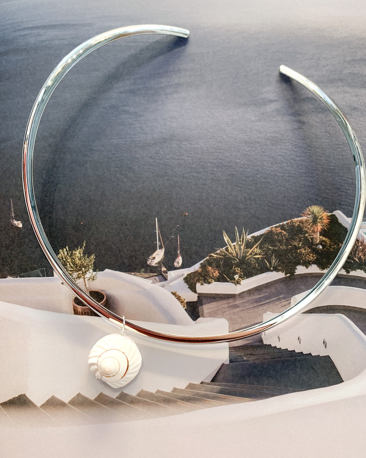 Riviera Collar • Silver Shell