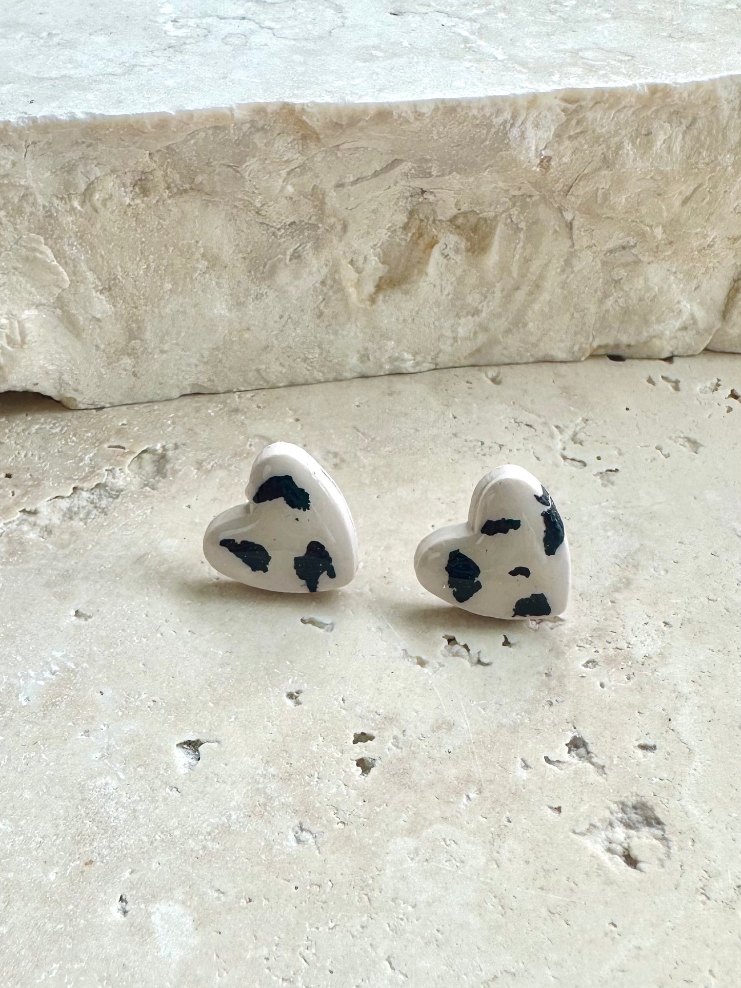 Sweetheart Studs - Leopard