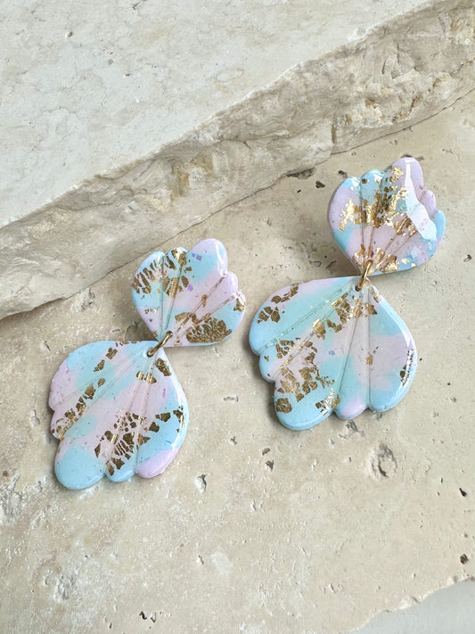 Oceana Earrings - Pink/Blue