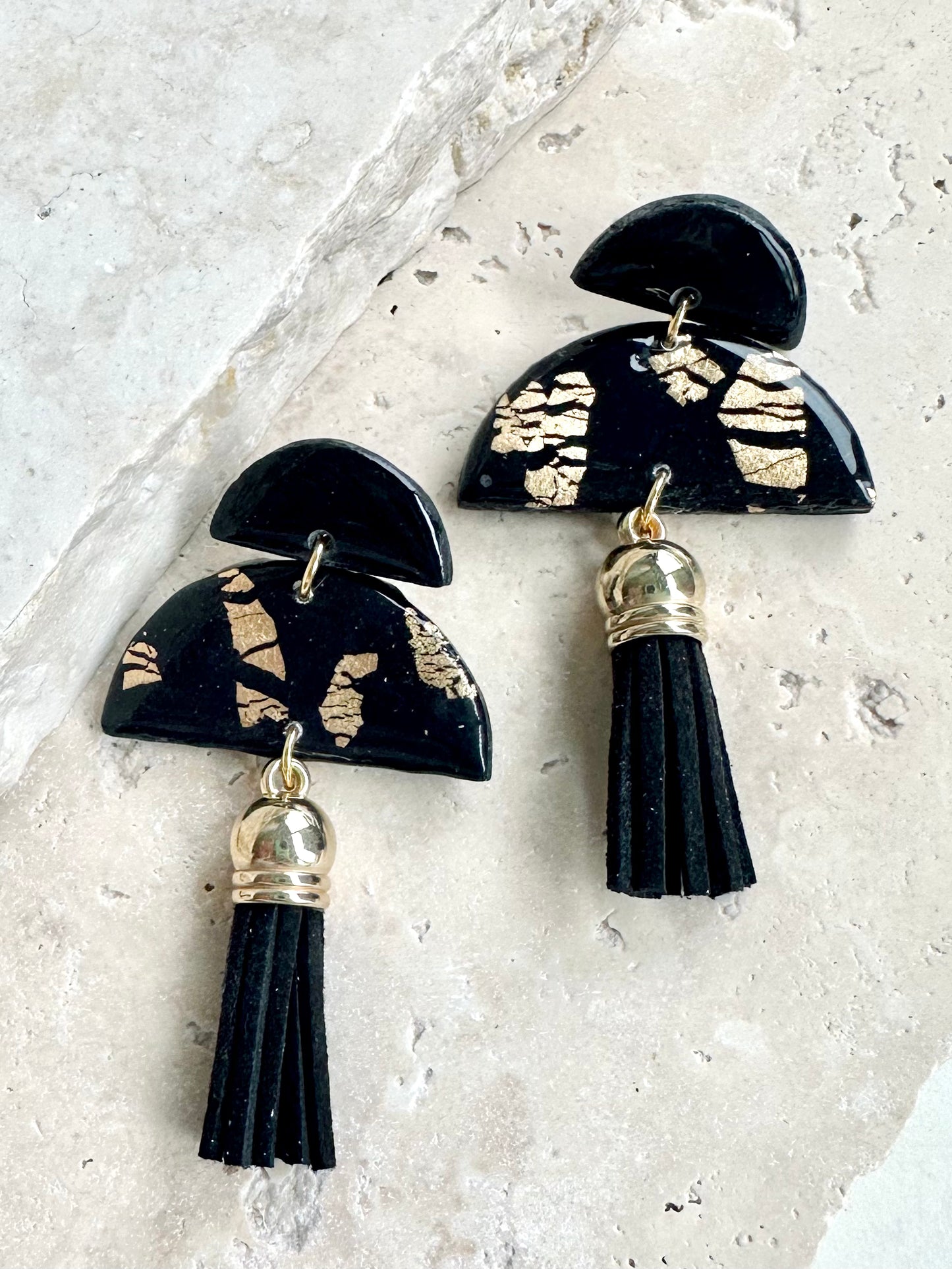 Cleopatra Earrings - Black