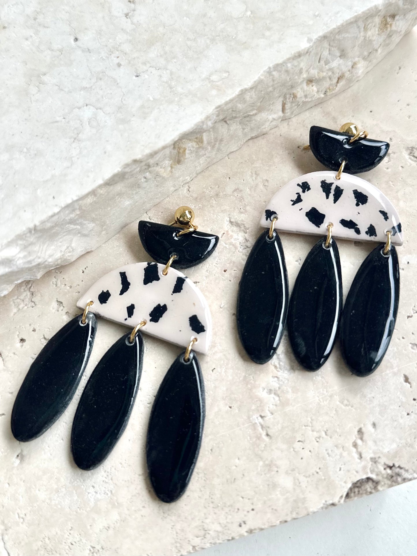 Jungle Drum Earrings - Leopard