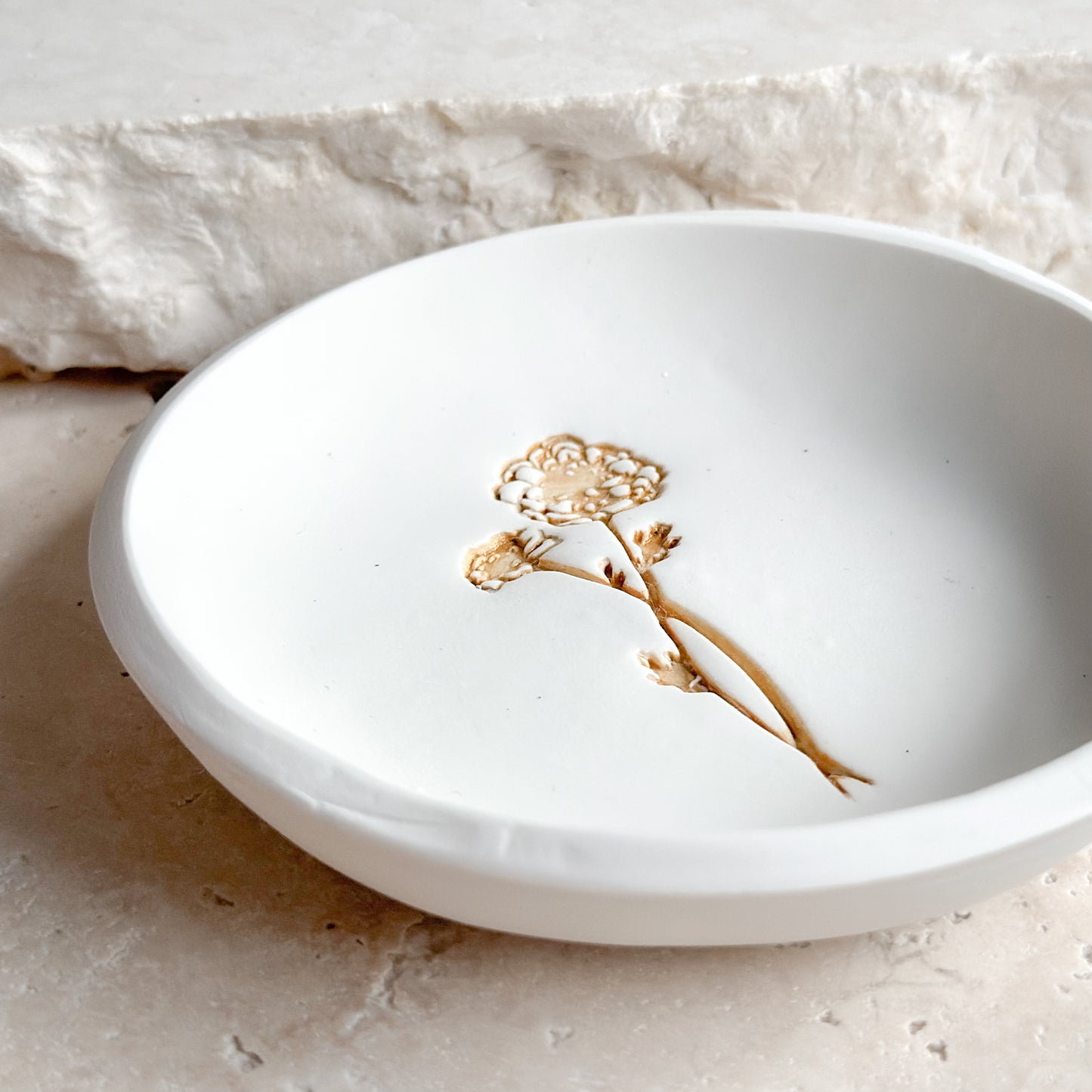 October - Marigold Birth Flower Trinket Tray