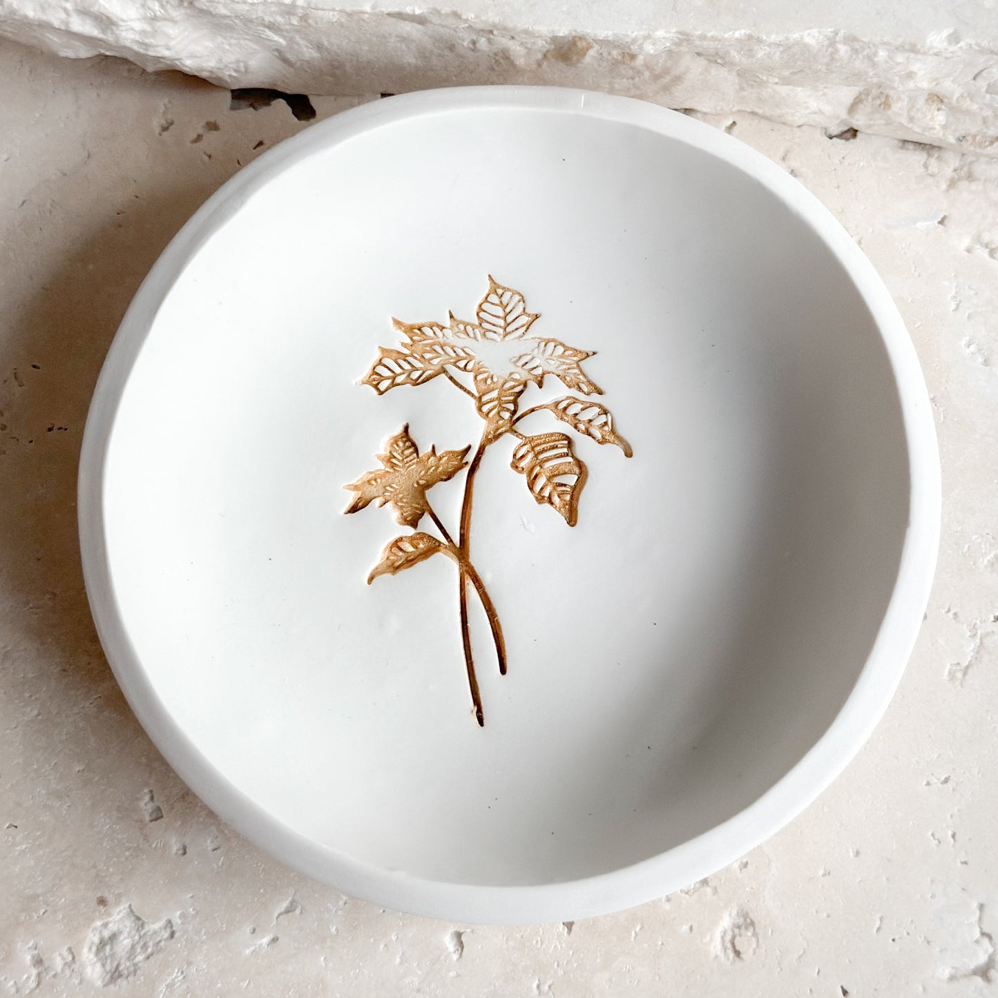 December - Poinsettia Birth Flower Trinket Tray