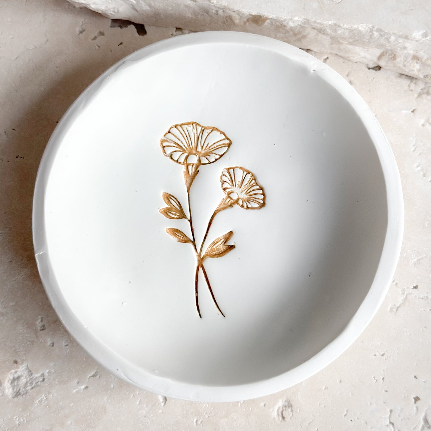 September - Morning Glory Birth Flower Trinket Tray