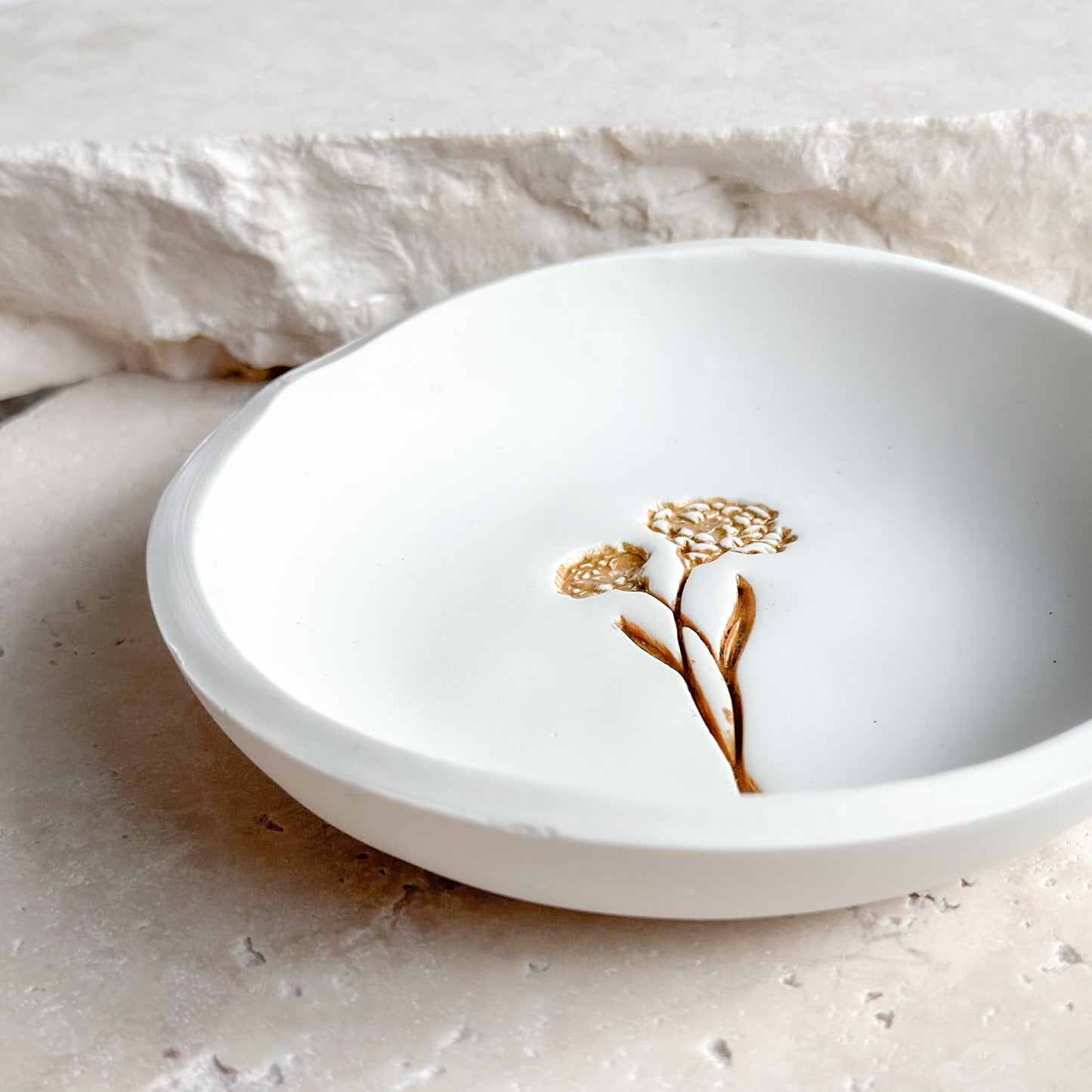 January - Carnation Birth Flower Trinket Tray