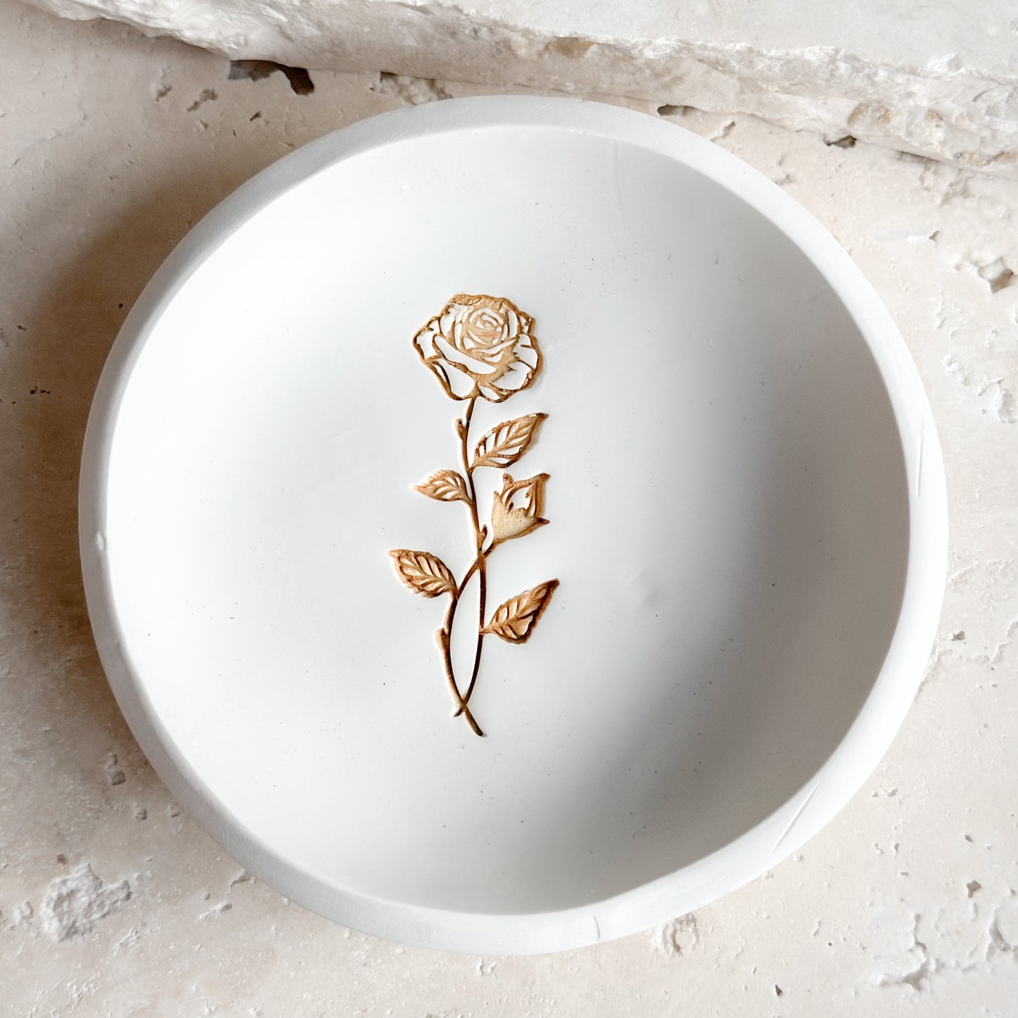 June - Rose Birth Flower Trinket Tray