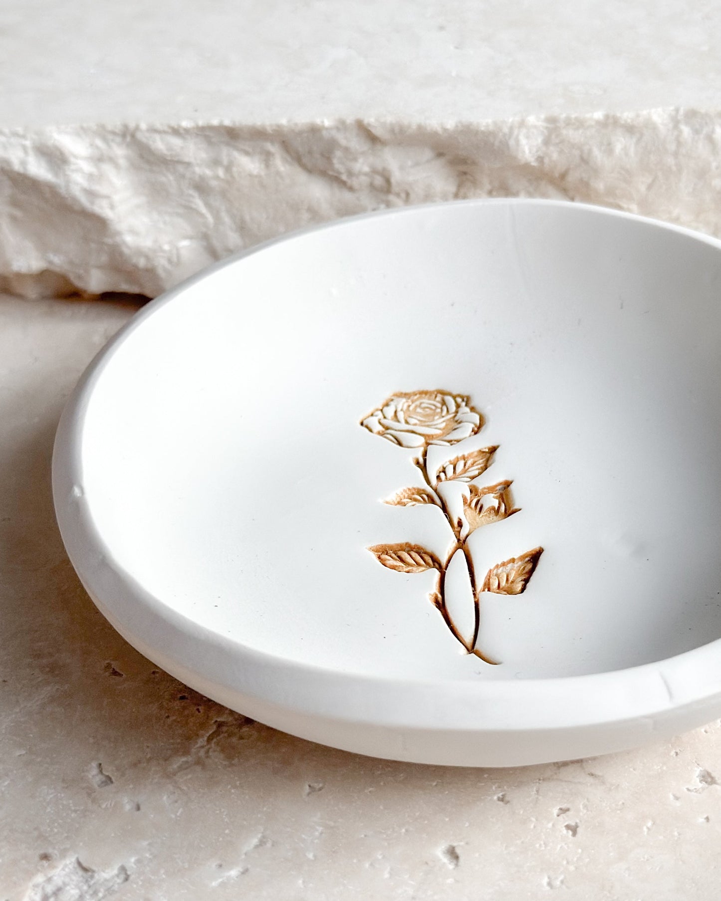 June - Rose Birth Flower Trinket Tray