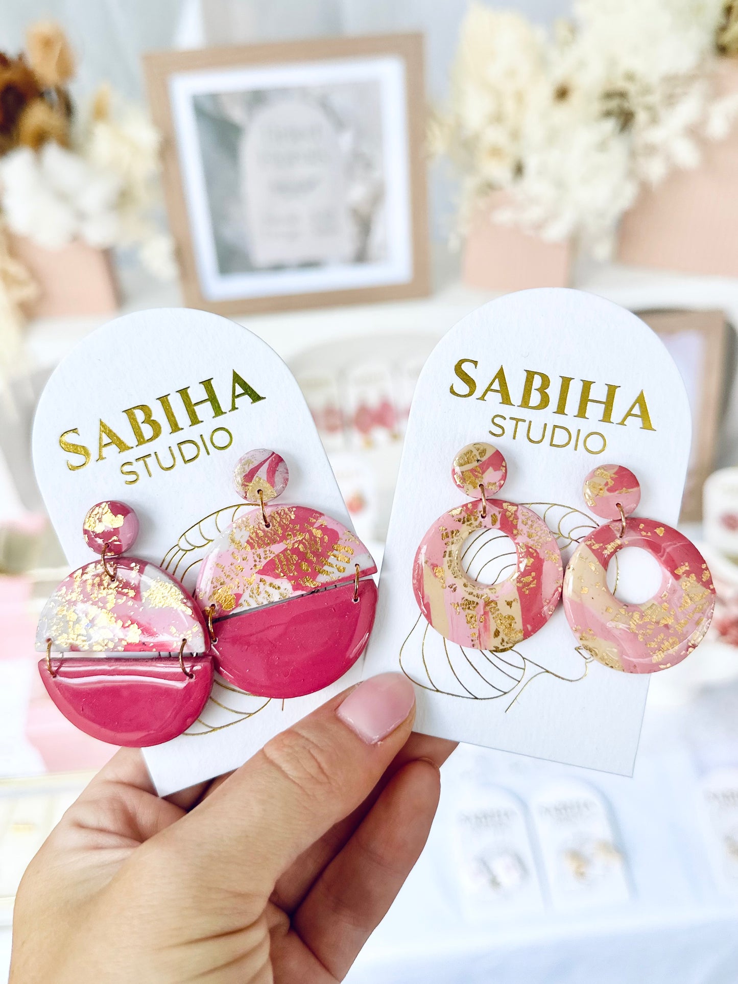 Scarlet Earrings - Pink/Plum