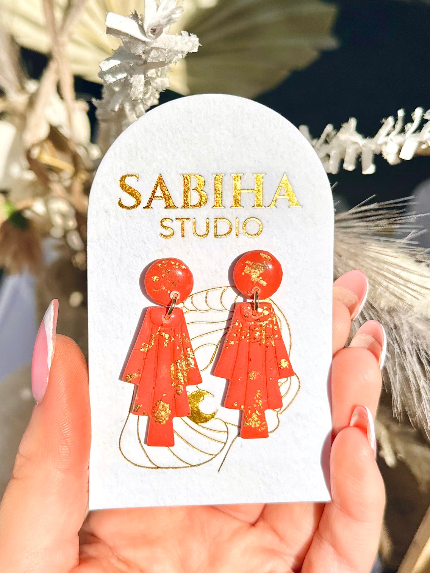 Yzma Earrings - Rust