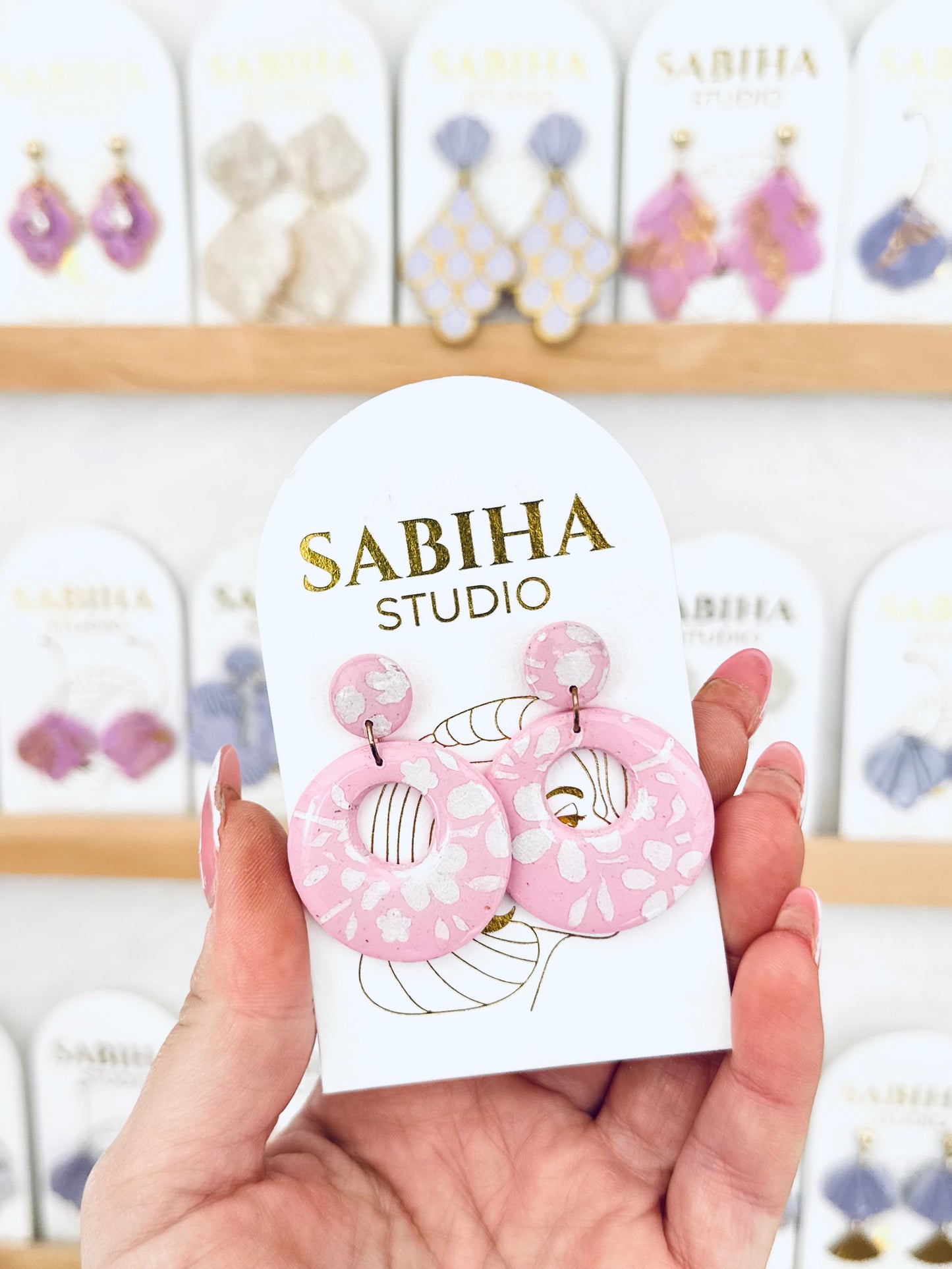 Aloha Earrings - Pink